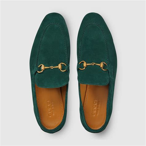 mocassini gucci uomo verde acqua|Mocassini Gucci Jordaan in suede in Verde .